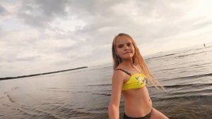 GoPro amazing camera for fashion look at young russian model Zlata