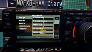 YAESU FT-710 Radio Settings - (Blue tab)