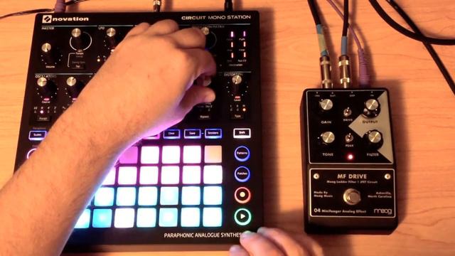 Circuit Mono Driver (Novation Circuit Mono Station thru Moog MF Drive) смотреть онлайн