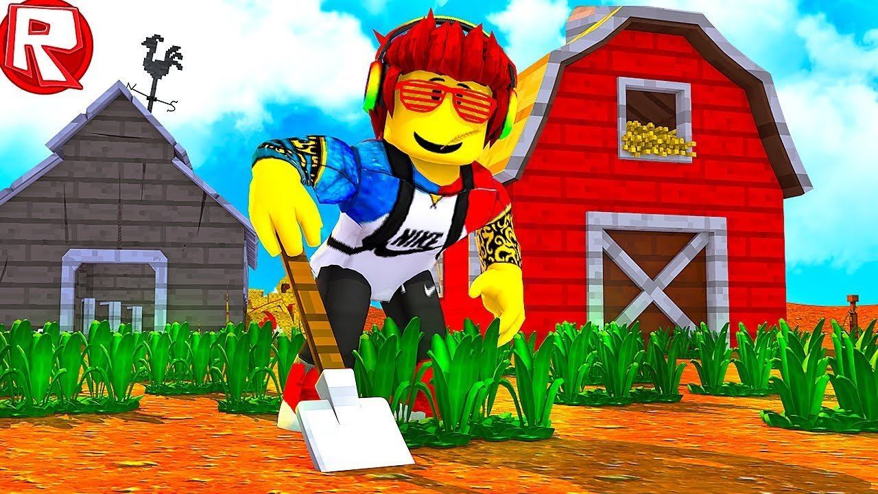 РОБЛОКС СИМУЛЯТОР ФЕРМЕРА! МОЯ НОВАЯ ФЕРМА ДЛЯ ДОБЫЧИ В ROBLOX ВИДЕО ВЕСЕЛАЯ ИГРА МУЛЬТИК ДЛЯ ДЕТЕЙ