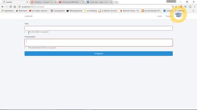 laravel 5.4 personnaliser les message d'erreurs | multilingue - الدرس 19