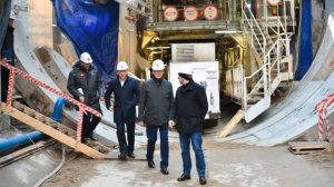Запуск 10 метрового тоннелепроходческого щита от станции «Мнёвники» до «Кунцевской»