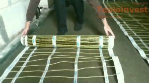Укладка тёплого пола, подготовка к заливке бетонной стяжки