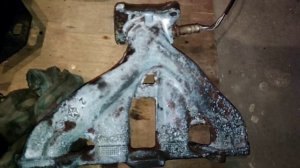 Чистка днища и глушителя додж караван 1999года.