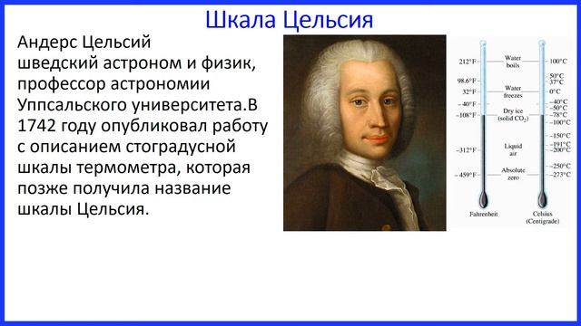 Температура, способы ее измерения, температурные шкалы