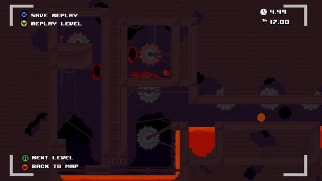 Super Meat Boy - Chapter 4 - Hell (Dark World) смотреть онлайн
