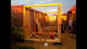 Строим летний домик из бытовки. Часть 2-ая: Каркас: нижняя обвязка