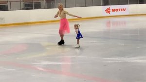 Яна Манакова первые соревнования (3 года) март 2019 Маленькая фигуристка