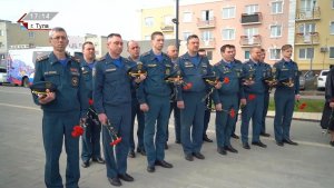 Спасатели МЧС России приняли участие в открытии сквера в память о ликвидаторе аварии в Чернобыле