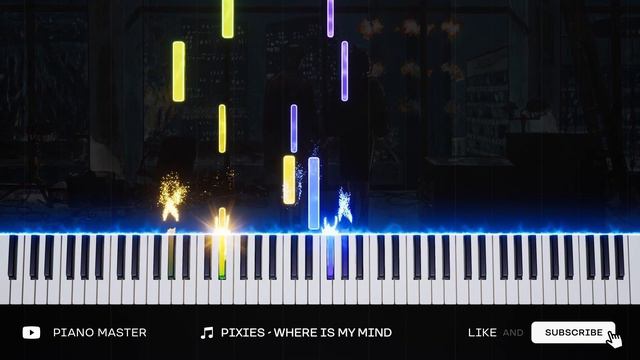HOW TO PLAY: Pixies - Where Is My Mind | Fight Club Theme | SLOW EASY Piano Tutorial смотреть онлайн