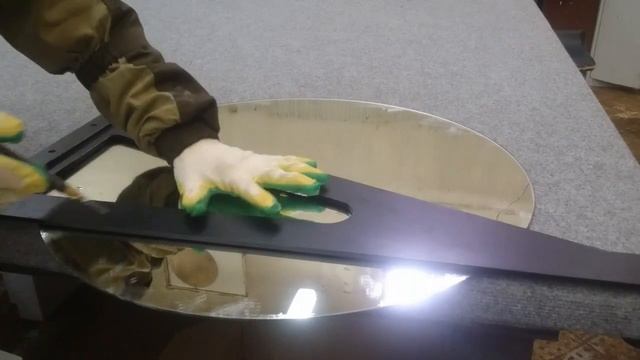 Зеркало с полочкой в ванну//своими руками просто!!!! смотреть онлайн