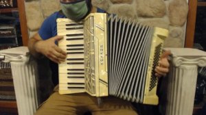 4851 - Buttercream Hohner Tango II Piano Accordion LMM 34 80 $599