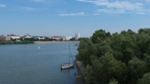 Омская Ривьера. Необычные кадры города Омска. Пляжи, побережье, набережная.