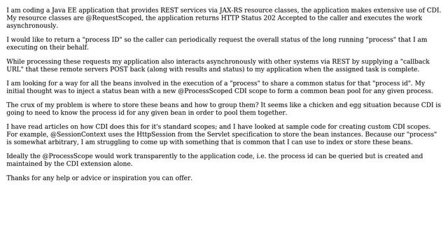 How would you create a custom CDI @ProcessScope? смотреть онлайн