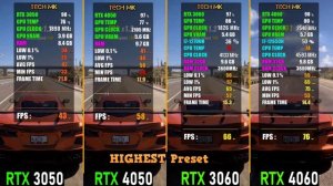 RTX 3050 vs RTX 3060 vs RTX 4050 vs RTX 4060 - Laptop Gaming Test - How Big is the Difference?