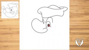 Как нарисовать Моряк Попай шаг за шагом, Easy Draw | Скачать бесплатно раскраски