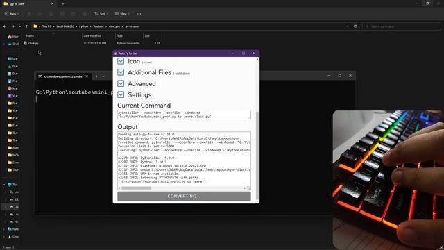 ASMR Programming - Run Python File With One Click [  You Must  Know ]  - No Talking (2023) #vip