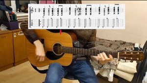 Кино - В наших глазах (acoustic cover + разбор)