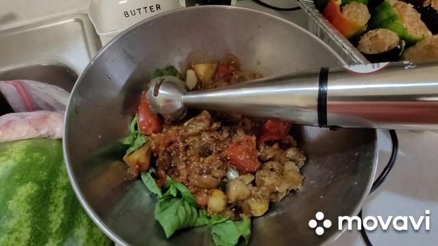 Фаршированные овощи в духовке...