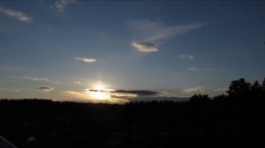 Таймлапс видео заката солнца  09.05.2021