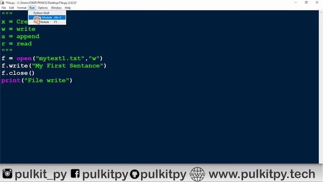 File Handling in Python | PYTHON TUTORIAL PART #18 | PULKIT.PY