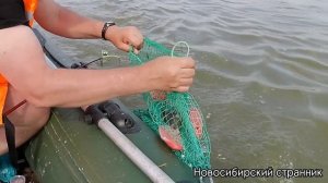 выбрались всей семьёй на рыбалку | рыба погнула крючок? | рыбалка на Оби в Новосибирске