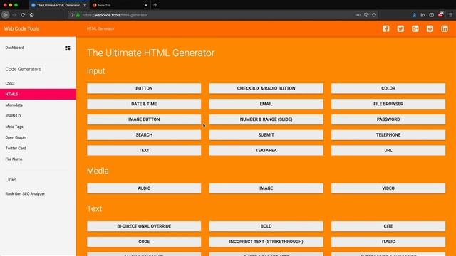 Generate code snippets online for free | Search engine friendly codes