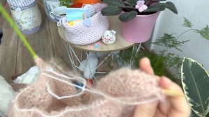 Кофточка из альпаки #Drops на шелке, #паутинка, #вязание спицами