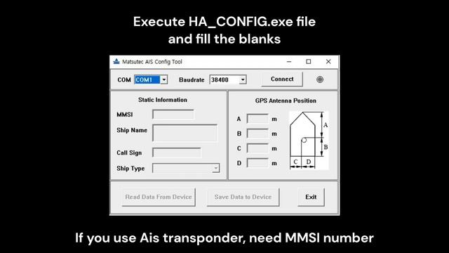 Opencpn, Matsutec HA-102 AIS Transponder