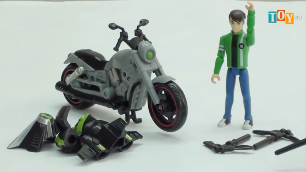 Игрушка Бен 10 (Ben 10) Сезон 3 Байк с фигуркой 10 см смотреть онлайн