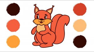Как нарисовать БЕЛОЧКУ / Раскраска БЕЛКА / How to draw a SQUIRREL / SQUIRREL coloring
