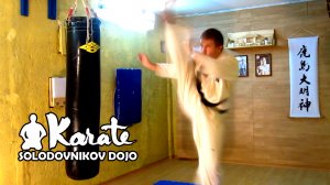 Удары ногами / техника кекусинкай каратэ /oroshi kakato geri/ kyokushin karate / кикбокс / ММА / M1