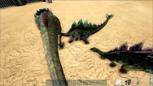 ARK Survival Evolved ➤ТИРАННОЗАВР ПРОТИВ ДЕСЯТИ СТЕГОЗАВРОВ