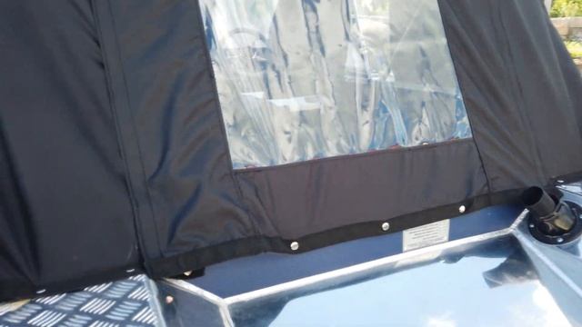 Ходовой тент лодки ALUTON 460 Fish-Pro смотреть онлайн