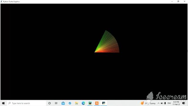 Cool Colorful Circle Design Using Python Turtle ? ||Graphics Design|| #python #turtle #viral
