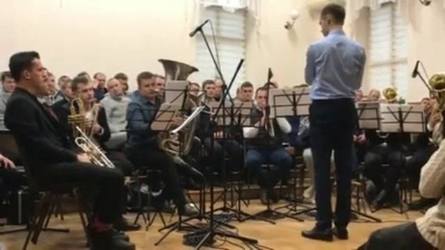 Духовой оркестр - Спустилась ночь над Вифлеемом. Рождественская песня смотреть онлайн