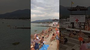 Пляж Кабардинка( пляж около санатория Жемчужина моря)