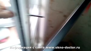 Установка двухсторонней ручки на пластиковую дверь