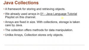 Java Collections Overview | Java Tutorial Part 1 #014