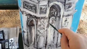 Painting in Paris 10 / Arc de Triomphe / Triumphal Arch / Contemporary art