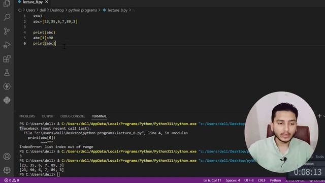 Python List Datatype ? Slicing and its Methods append | insert | sum| sort | reverse   (Lecture #8)