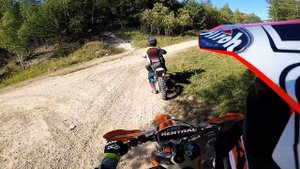 Тренировка на трассе Буйных КТМ 450 ЕХС