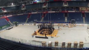 Уфа Арена. Замена медиакуба. Mediacube change in Ufa