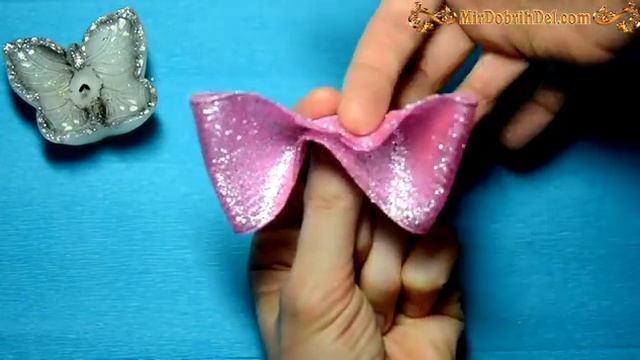 ? ПЫШНЫЙ БАНТИК канзаши "Мальвинка". Ободок с большим бантом смотреть онлайн