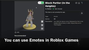 FREE Emotes & How to Add Emotes in Roblox | In the Heights Block Party