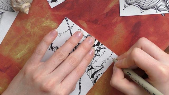 ЗЕНТАНГЛ  Рисование в технике зентангл ? Медитативное рисование  Zentangle
