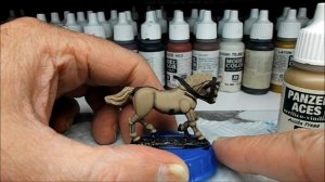 Painting 28mm Horses (Part 5) - Palomino Horse version 1