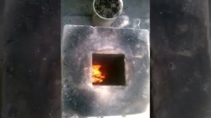 Печь Ракета из кирпича