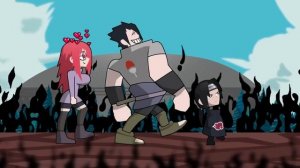 Аниме Наруто: Саске прогуливается под фонк 2024