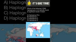 Which of the Y-DNA haplogroups is not typically found at significant levels in India?